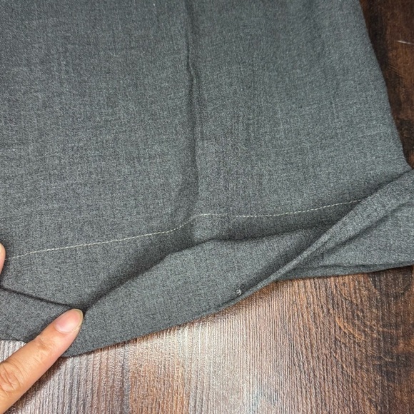 Michael Michael Kors Milbrook fit Charcoal wide leg cuffed Mid rise Pants 12 GUC - Picture 14 of 14